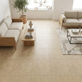 Sonora Beige 18x18 Porcelain Tile — Family Room floor