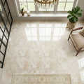 Sonoran Pearl Marble Tile 12x12 Polished — Sunroom floor