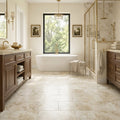Sonoran Pearl Marble Tile 12x24 Brushed Rectified — Primary Bath floor