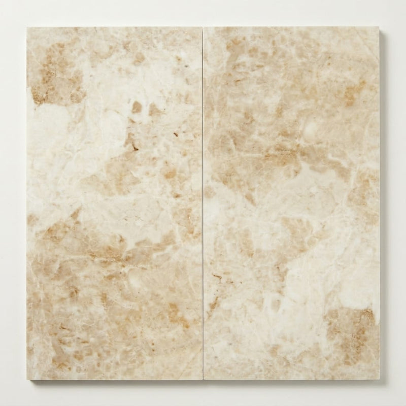 Sonoran Pearl Marble Tile 12x24 Polished close-up
