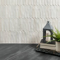 Spark Series Ivory 3/8x5 Pencil Bullnose Matte Porcelain Trim