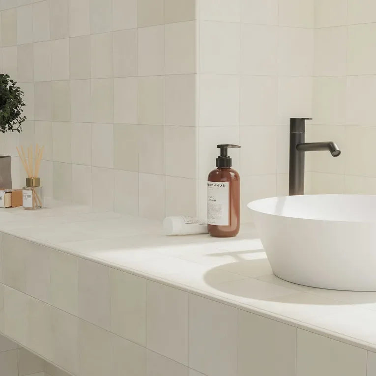 Spark Ivory 5x5 Matte Porcelain Tile