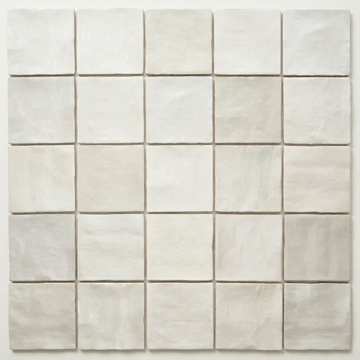 Spark Ivory 5x5 Matte Porcelain Tile close-up