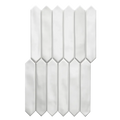 Spark Series White 1-3/4x9-3/4 Picket Matte Porcelain Mosaic