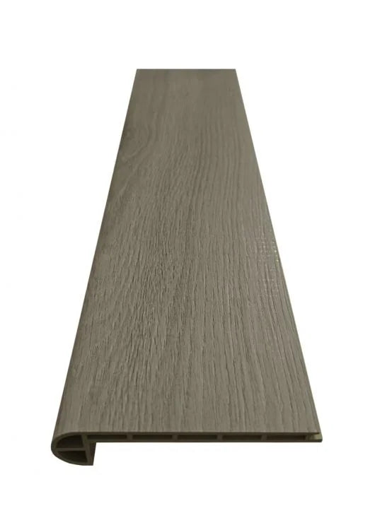 SPC Diamond Modern Oak Greige 4.5x95 Stair Nose Round Wood Look LVP Trim