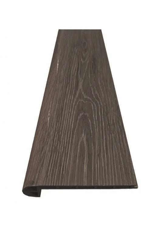SPC Diamond Rich Oak Black 4.5x95 Stair Nose Round Wood Look LVP Trim