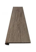 SPC Diamond Rich Oak Wolf 4.5x95 Stair Nose Round Wood Look SPC Vinyl Trim