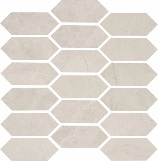St. Croix Bianco 2x5 Picket Interlocking Porcelain Mosaic Tile