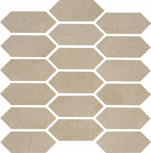 St. Croix Champagne 2x5 Picket Interlocking Porcelain Mosaic Tile