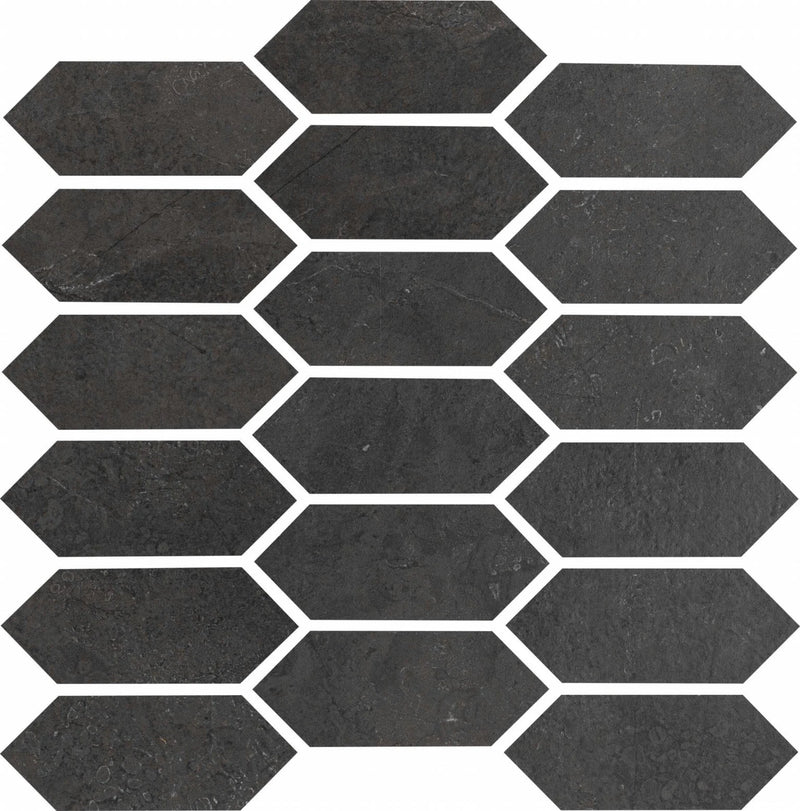 St. Croix Flint 2x5 Picket Interlocking Porcelain Mosaic Tile