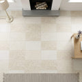 St Croix Limestone Tile 16x24 — Living Room floor
