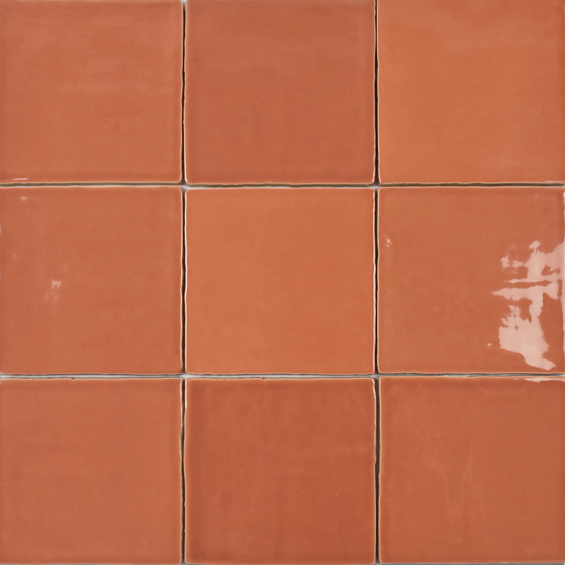 St. Tropez Coral 2.5x5 Bullnose Ceramic Wall Tile
