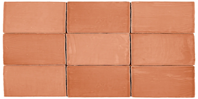 St. Tropez Coral 2.5x5 Bullnose Ceramic Wall Tile