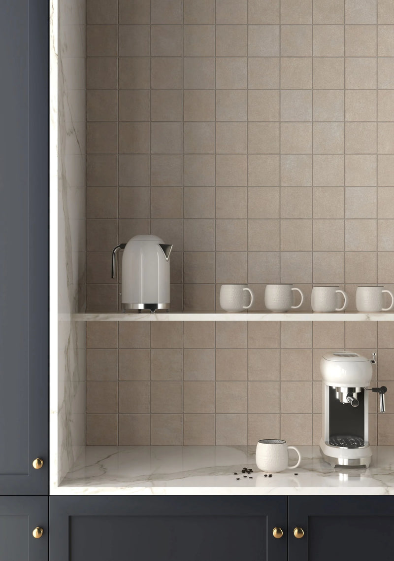 Stage Taupe 4x4 Natural Porcelain Tile