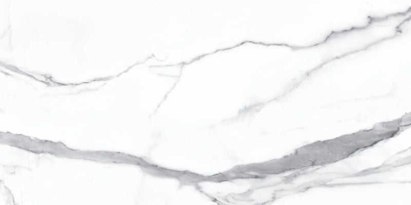 Statuario Bianco 24x48 Polished Porcelain Tile