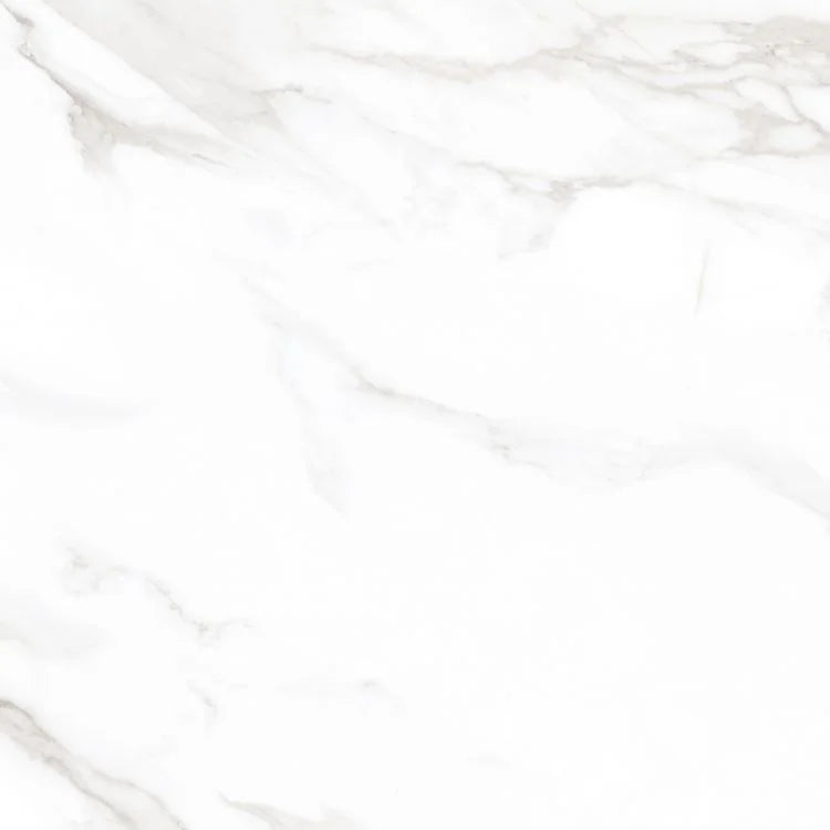 Statuario Mercury 24x24 Polished Marble Look Porcelain Tile