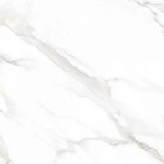 Statuario Mercury 24x24 Polished Marble Look Porcelain Tile