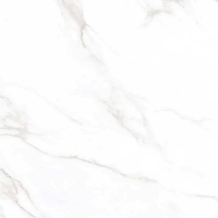 Statuario Mercury 24x24 Polished Marble Look Porcelain Tile