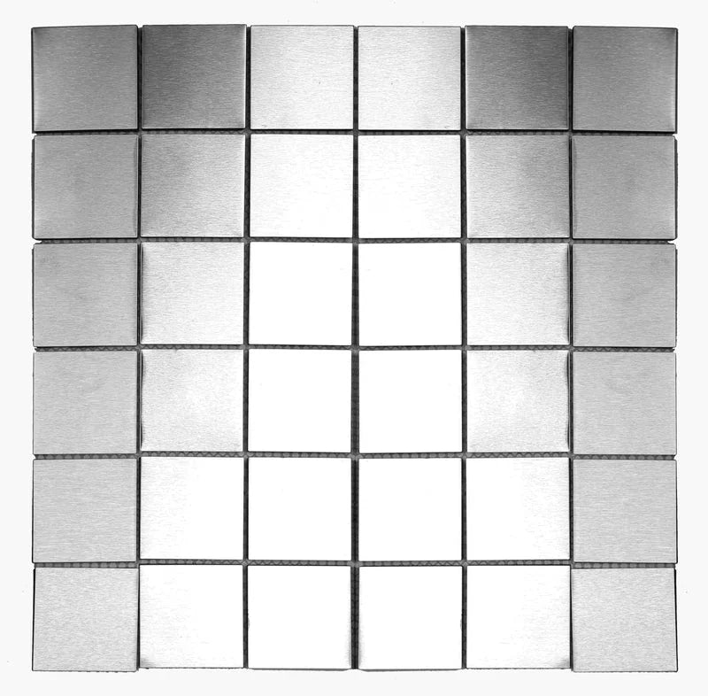 Steel 2x2 Stainless Steel Mosaic
