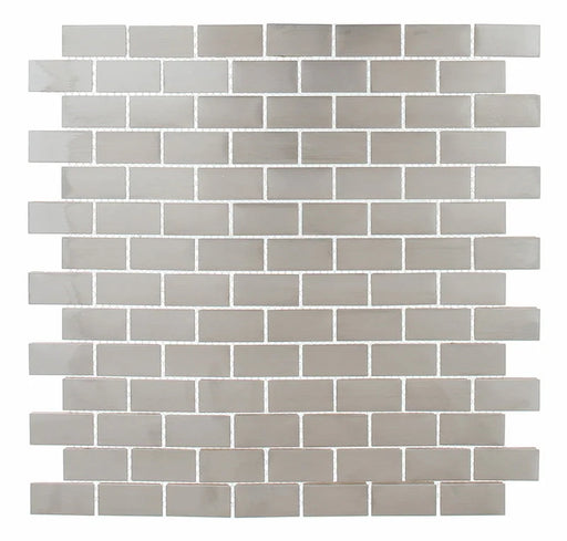 Steel 3/4x1-1/2 Stainless Steel Mosaic Subway