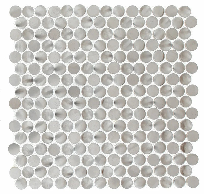 Steel Penny Round Stainless Steel Mosaic