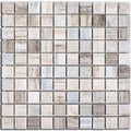 STO-RE Ocean White square polished marble mosaic sheet