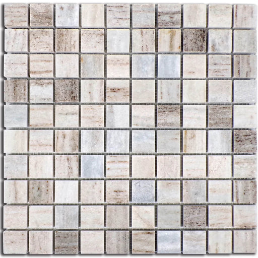 STO-RE Ocean White square polished marble mosaic sheet
