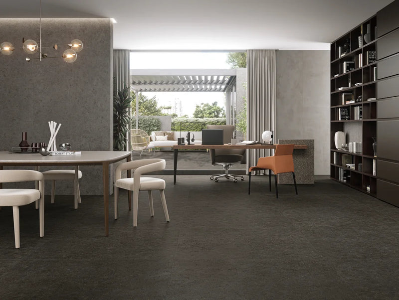 Stone Tarmac 24x48 Rectified Porcelain Tile