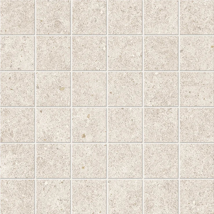 Stone White 2x2 Rectified Porcelain Mosaic Tile