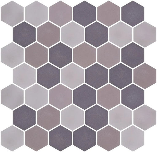 Stoneblend XL Mixed Grey 2x2 Glass Mosaic