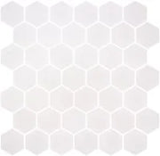 Stoneglass XL White 2x2 Glass Mosaic
