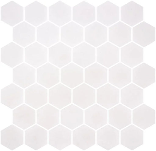 Stoneglass XL White 2x2 Glass Mosaic
