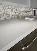 Stonella Hexagon Pattern 0.24 Inch Glass Mosaic Tile