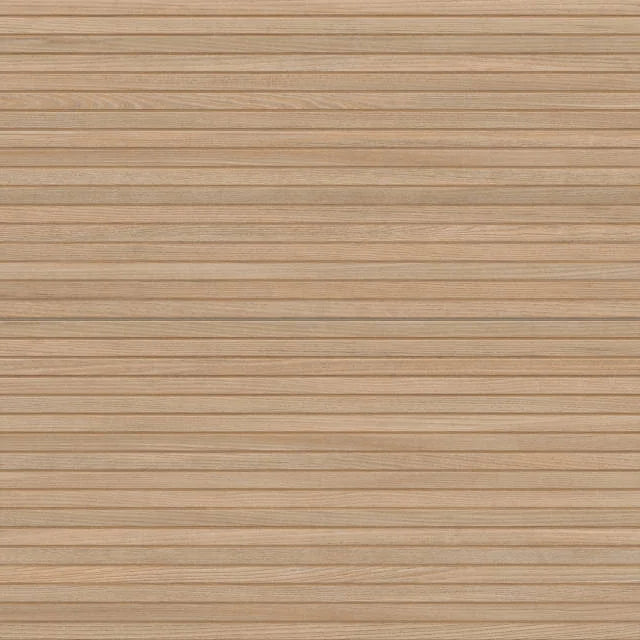 Strata Brandy 48x24 Ribbed Matte Wood Look 3D Deco Ceramic Tile