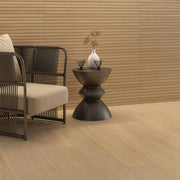 Strata Haya 24x48 Ribbed Wood Look 3D Deco Matte Ceramic Tile