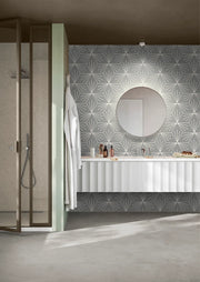 Stratford Hex GreyDeco 7x8 Porcelain Hexagon Tile