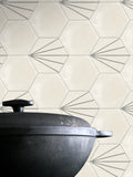 Stratford Hex WhiteDec 7x8 Porcelain Tile
