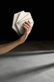 Stratford Hex WhiteDec 7x8 Porcelain Tile