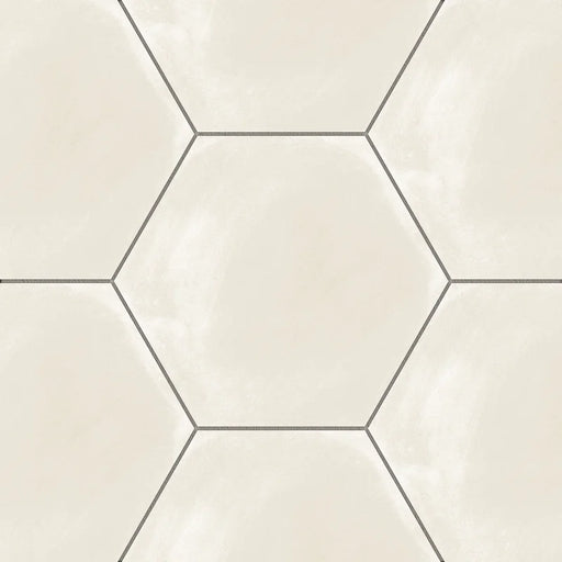 Stratford Hex WhiteDec 7x8 Porcelain Tile
