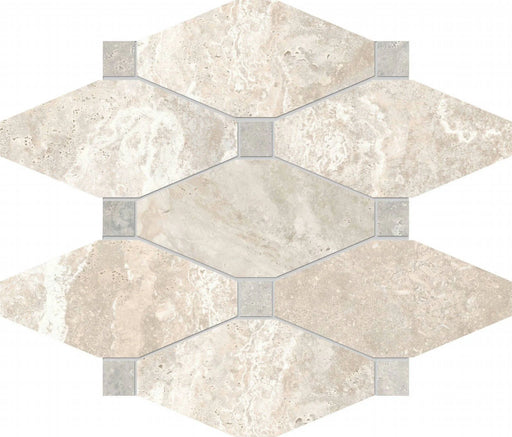 Stream Bone 2.5x5.5 Octagon Porcelain Mosaic Tile