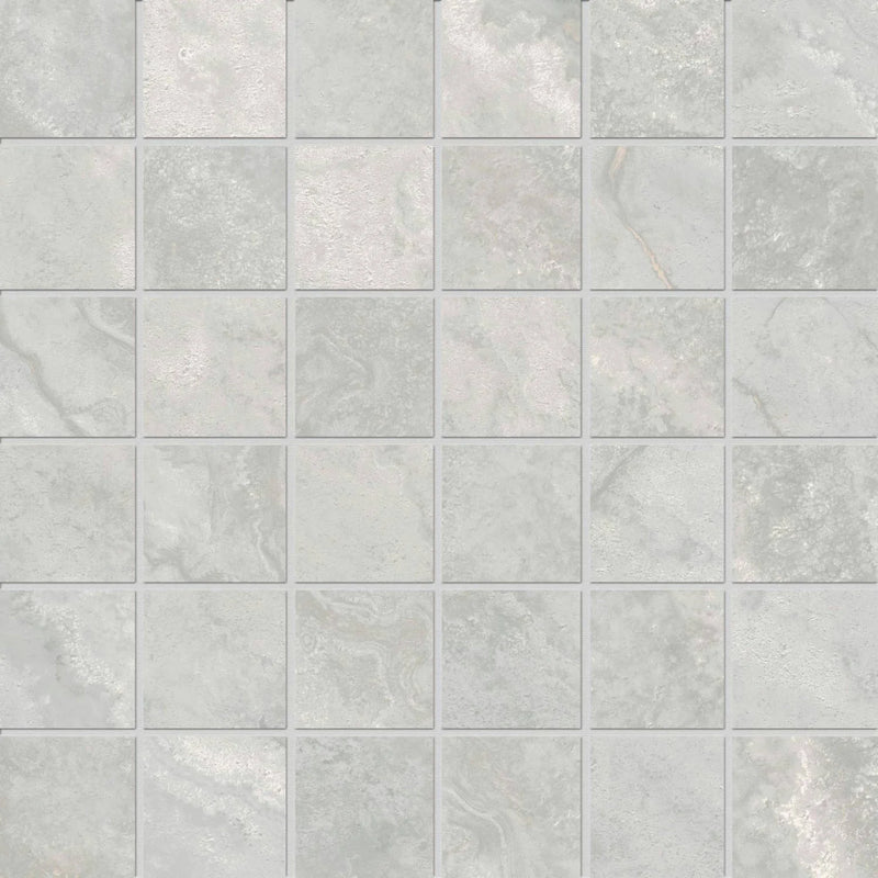 Stream Silver 2x2 Porcelain Mosaic Tile