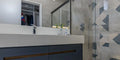 Stripes Mix Denim 9.8x9.8 Matte Ceramic Tile