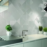 Stripes Mix Glacier 9.8x9.8 Matte Ceramic Tile