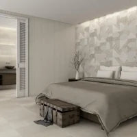 Stripes Mix Linen 9.8x9.8 Matte Ceramic Tile