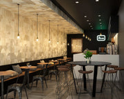 Stripes Mix Bamboo 9.8x9.8 Matte Ceramic Mosaic