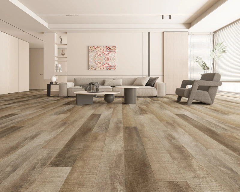 Summa Refined Brass 7-3/4x48 Embossed Bevel Matte AC5 Waterproof Laminate Flooring