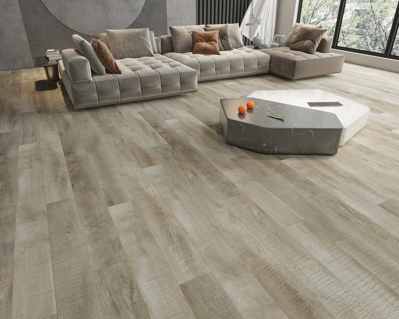 Summa Antique Pearl 7-3/4x48 Embossed Bevel Matte AC5 Waterproof Laminate Flooring