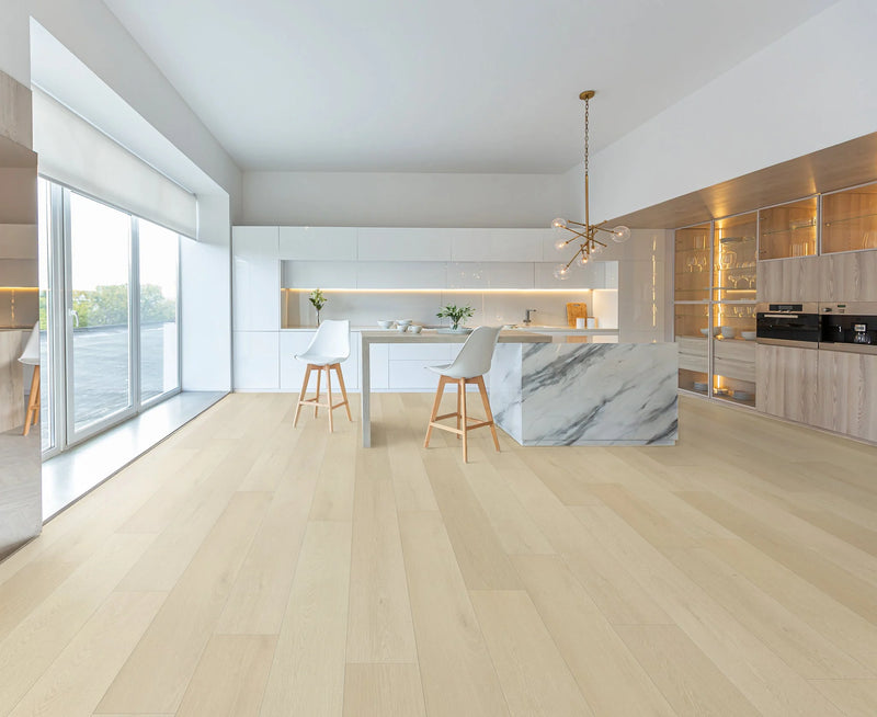 Summa Coastal Beige 9-1/4x60 EIR Micro-Bevel Matte AC5 Waterproof Laminate Flooring