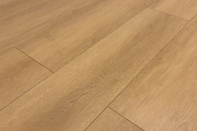 Summa Hillcrest Tan 9-1/4x60 Embossed Bevel Matte AC5 Waterproof Laminate Flooring