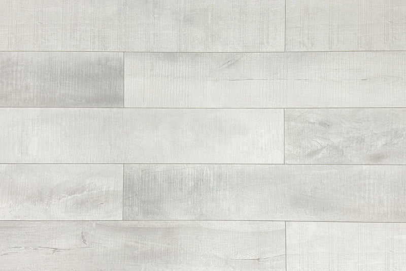 Summa Pristine White 7-3/4x48 Embossed Bevel Matte AC5 Waterproof Laminate Flooring